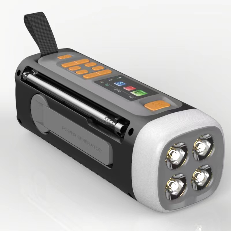 LED Torch Solar DAB+Radios, Emergency Hand Crank